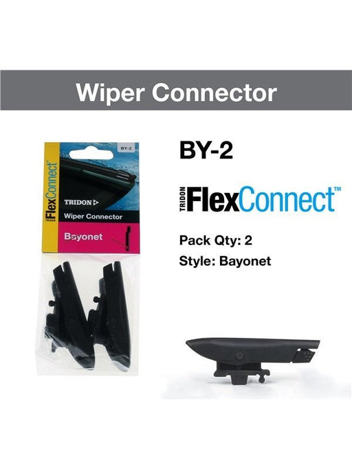 Tridon Wiper Blade Connector Flexconnect Bayonet Pair BY-2 Tridon - Micks Gone Bush