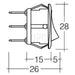 Narva Rocker Switch Off/on Spst Red Illuminated 25A 12V 62054BL SWITCH NARVA - Micks Gone Bush