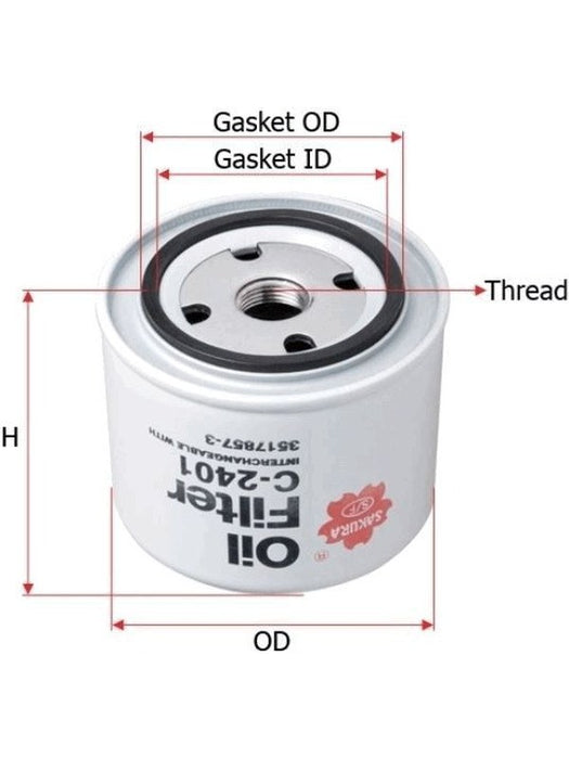 Sakura Spin-On Oil Filter C-2401 Sakura - Micks Gone Bush