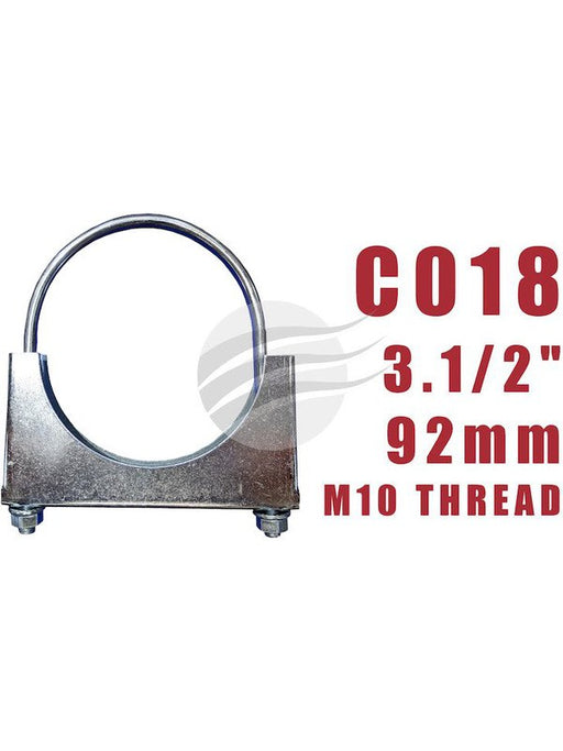 Aunger U-Bolt Clamp M10 X 1.5 X 92mm Zinc Plated C018-5 Aunger - Micks Gone Bush