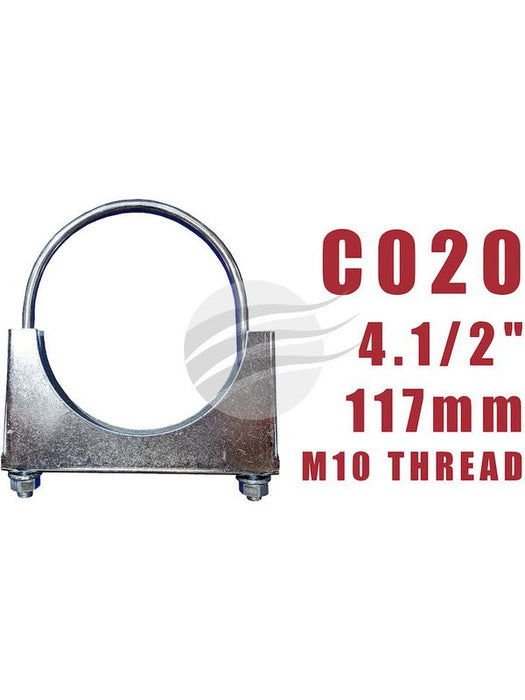 Aunger U-Bolt Clamp M10 X 1.5 X 117mm Zinc Plated C020-5 Aunger - Micks Gone Bush
