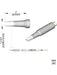 JBC 1.0x0.3mm Chisel Nano Cartridge Tip C105113 JBC - Micks Gone Bush