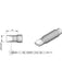 JBC 0.7mm Chisel Micro Cartridge Tip C210007 JBC - Micks Gone Bush