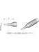JBC 0.4x0.2mm Chisel Micro Cartridge Tip C210023 JBC - Micks Gone Bush