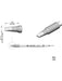 JBC 2.7mm Chisel Cartridge Tip C245729 JBC - Micks Gone Bush