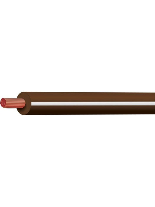Tycab Single Cable Core Tracer 4mm 10A 30M Brown White CB004A1-030BNWE Tycab - Micks Gone Bush