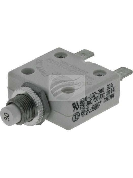 Jaylec Circuit Breaker 14 Series 30A Type III Manual Reset Panel Mount CB1730 Circuit Breakers Jaylec - Micks Gone Bush