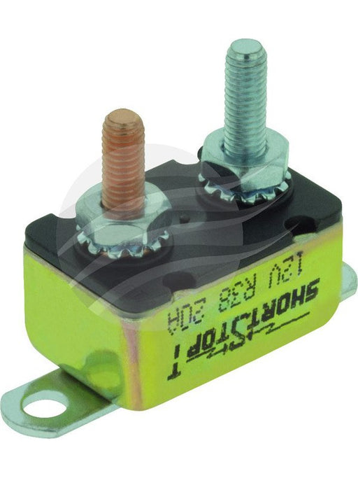 Bussmann Circuit Breaker 121 Series 20A Type I Short Stop Metal Body CB2120M BUSSMANN - Micks Gone Bush