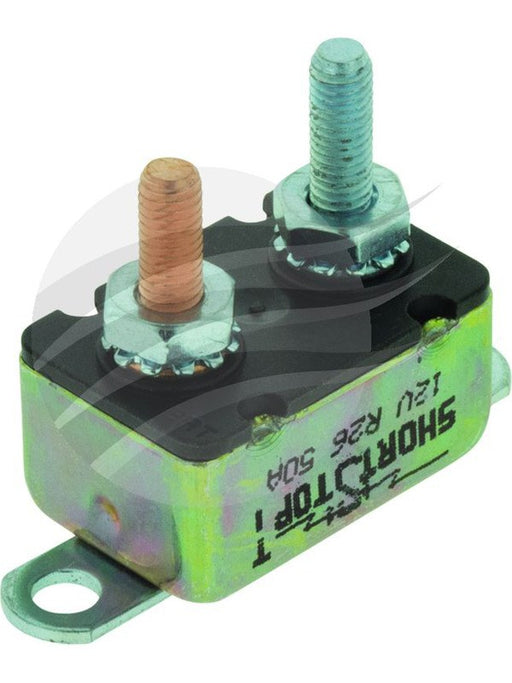 Bussmann Circuit Breaker 121 Series 50A Type I Short Stop Metal Body CB2150M BUSSMANN - Micks Gone Bush