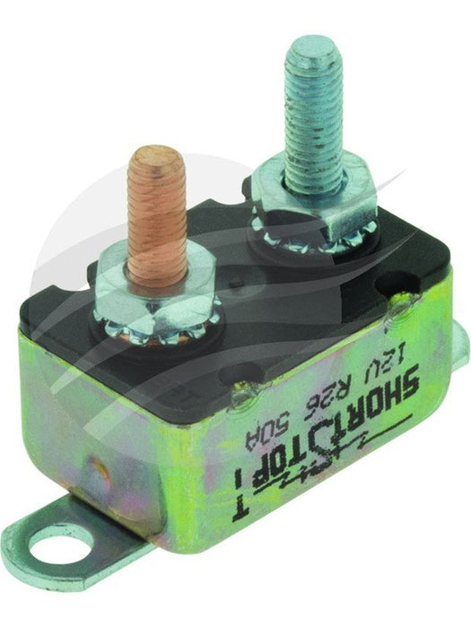 Bussmann Circuit Breaker 121 Series 50A Type I Short Stop Metal Body CB2150M BUSSMANN - Micks Gone Bush