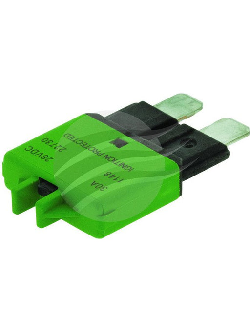 Bussmann Circuit Breaker 227 Series 30A Green Type III Standard Blade CB2730 BUSSMANN - Micks Gone Bush