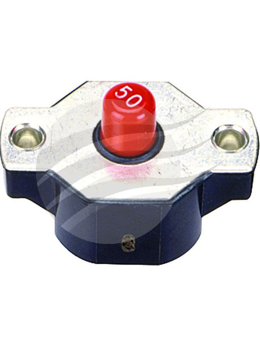Jaylec Circuit Breaker 50Amp Type III Panel Mount Manual Reset CB5020 Circuit Breakers Jaylec - Micks Gone Bush