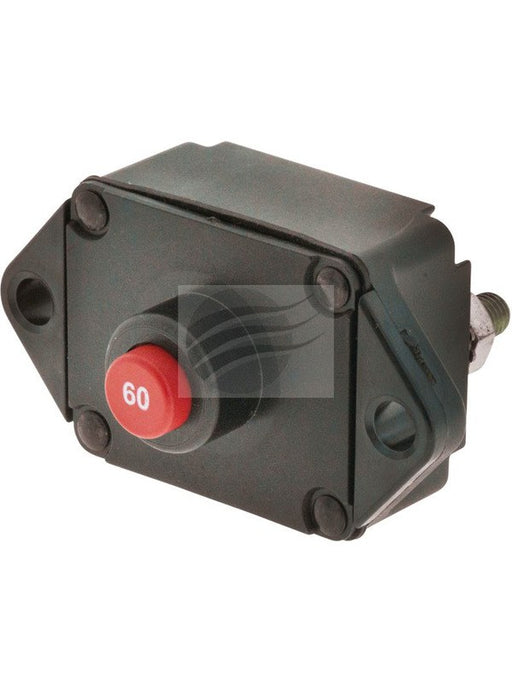Jaylec Circuit Breaker 60Amp Type III Panel Mount Manual Reset CB6010 Circuit Breakers Jaylec - Micks Gone Bush