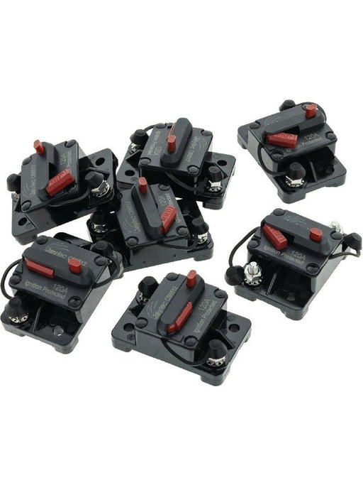Jaylec Circuit Breaker 120Amp Type III Manual Reset Pack of 20 CB6512-20 Circuit Breakers Jaylec - Micks Gone Bush