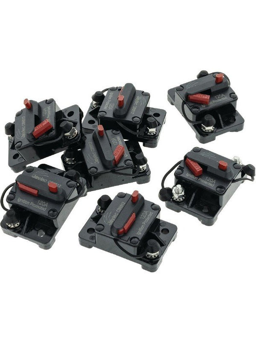 Jaylec Circuit Breaker 120Amp Type III Manual Reset Pack of 20 CB6512-20 Circuit Breakers Jaylec - Micks Gone Bush
