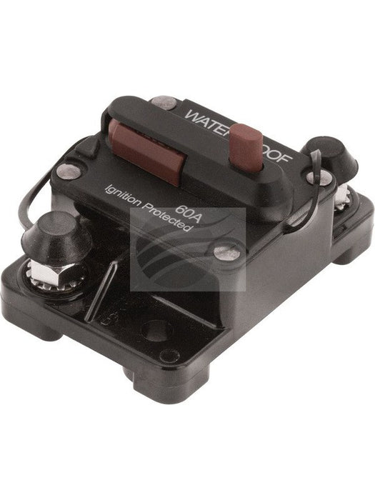 Jaylec Circuit Breaker 40Amp Manual Reset Type III Surface Mount 1/4"-28 CB6540 Circuit Breakers Jaylec - Micks Gone Bush