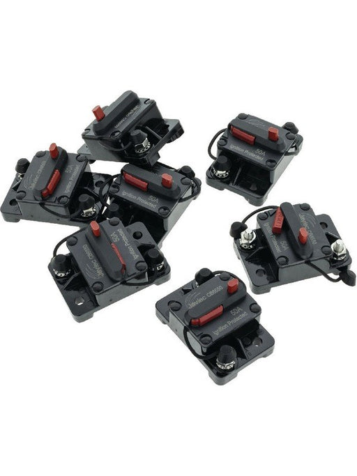 Jaylec Circuit Breaker 50Amp Manual Reset Type III Pack of 20 CB6550-20 Circuit Breakers Jaylec - Micks Gone Bush