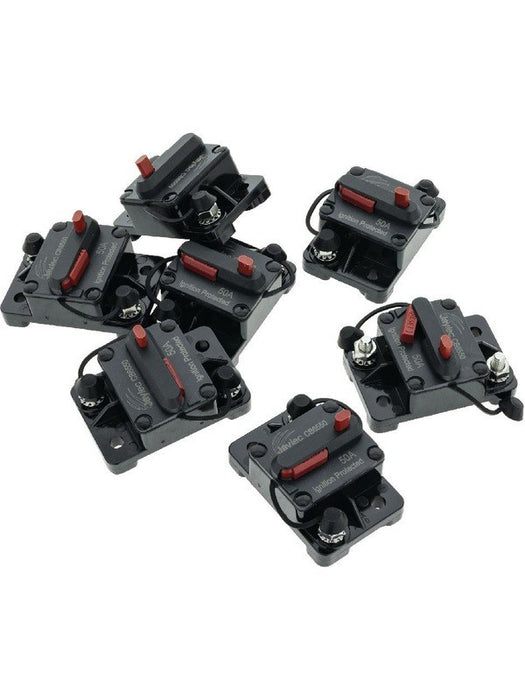 Jaylec Circuit Breaker 50Amp Manual Reset Type III Pack of 20 CB6550-20 Circuit Breakers Jaylec - Micks Gone Bush