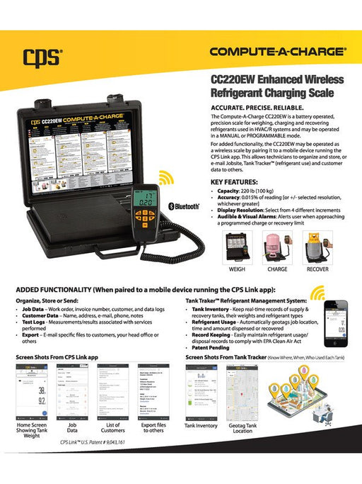 CPS Scale Battery Type 100Kg With Enhanced Wireless CC220EW CPS - Micks Gone Bush
