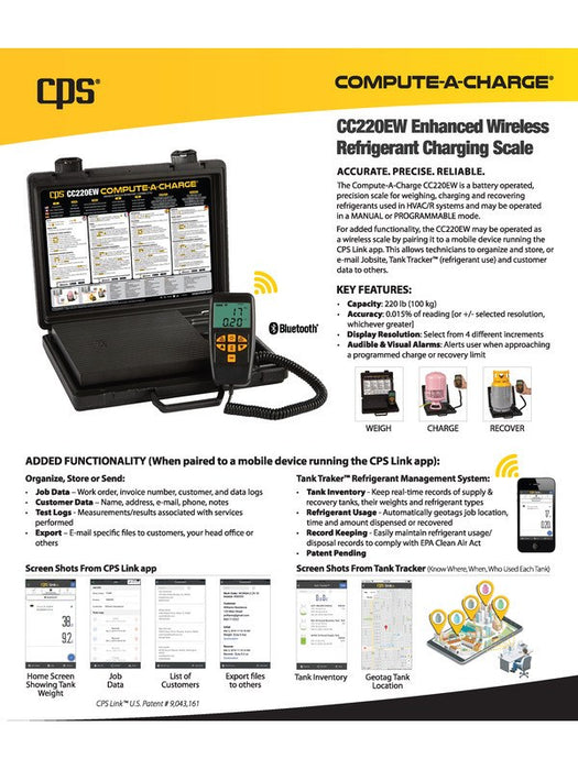 CPS Scale Battery Type 100Kg With Enhanced Wireless CC220EW CPS - Micks Gone Bush