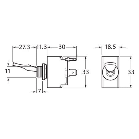 Hella Toggle Switch On/off Dpst 15A 12V Part No. 4056 SWITCH HELLA - Micks Gone Bush