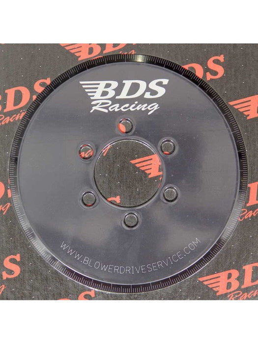 Blower Drive Service Degree Wheel 7 in Diameter Aluminum Black Anodize CH-3199 Blower Drive Service - Micks Gone Bush