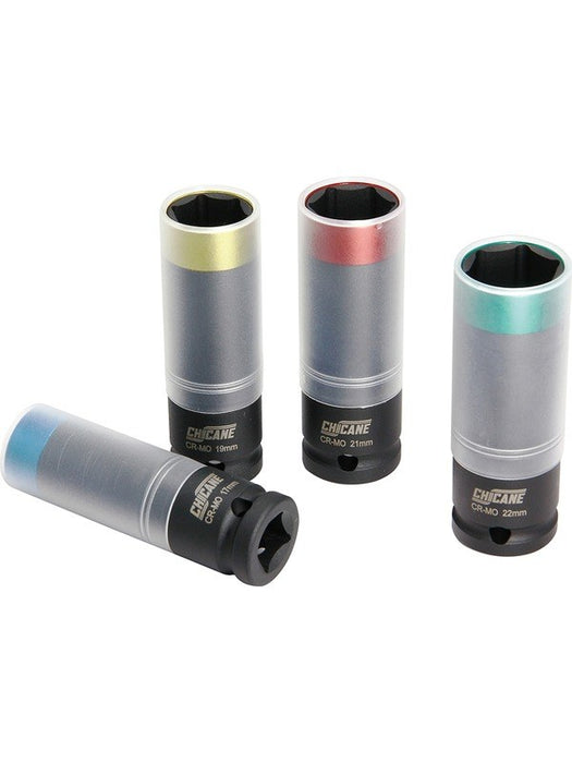 Chicane Tools 4Pc 1/2 inch Drive Mag Wheel Impact Socket Set CH1133 Chicane Tools - Micks Gone Bush