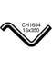 Mackay Heater Hose - Upper Mitsubishi Colt Rd Re 1.4 1.6L Ab272306 CH1654 Mackay - Micks Gone Bush