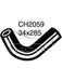 Mackay Radiator Lower Hose CH2059 Radiator and Heater Hoses Mackay - Micks Gone Bush