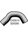 Mackay Radiator Upper Hose Daewoo Nubira J100 J150 1.6L I4 CH2614 Radiator and Heater Hoses Mackay - Micks Gone Bush