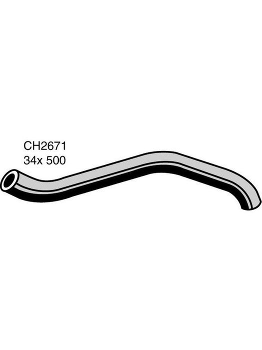 Mackay Radiator Upper Hose Mitsubishi Magna TE 2.4L I4 CH2671 Radiator and Heater Hoses Mackay - Micks Gone Bush