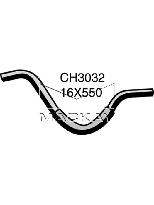 Mackay Heater Hose Return Daewoo Leganza 2.2L 96207504 CH3032 Radiator and Heater Hoses Mackay - Micks Gone Bush