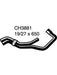 Mackay Heater Hose Saab 9-5 2.0L 1998-02 4729943 CH3881 Mackay - Micks Gone Bush