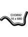 Mackay Heater Hose Mitsubishi Lancer Cb Cc 1.5L Mb907197A CH3892 Radiator and Heater Hoses Mackay - Micks Gone Bush