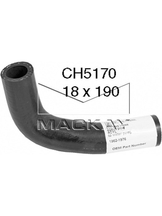 Mackay Engine By Pass Hose Triumph Tr4 2.1L CH5170 Radiator and Heater Hoses Mackay - Micks Gone Bush