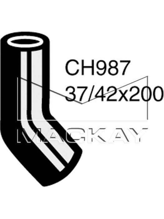 Mackay Radiator Lower Hose For Toyota Landcruiser Fj45R 4.2L I6 CH987 Mackay - Micks Gone Bush