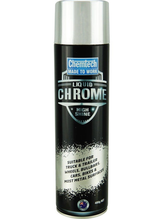 Chemtech Liquid Chrome High Shine Aerosol Spray Paint 400g CHSLC-400G CHEMTECH - Micks Gone Bush