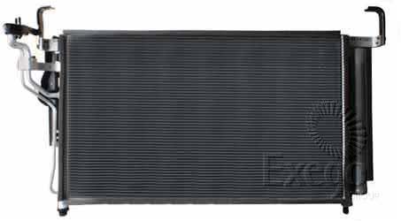 Hanon System HCC Air Conditioning Condenser Parallel Flow Inlet Pad Outlet Pad CNX163 AIR CONDITIONING CONDENSER HANON SYSTEM - Micks Gone Bush