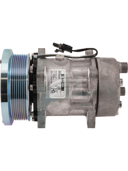 Sanden Compressor Sd7H15 12V 8Pv 133mm Hor Ear Mount Kc Head CM8637 AC Compressors Sanden - Micks Gone Bush