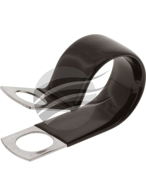 Jaylec Pack 10 22mm Coated Metal Pclip 10mm Mounting Hole - Pvc CMPC22 Others Jaylec - Micks Gone Bush