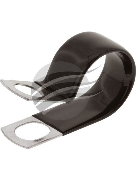 Jaylec Pack 10 22mm Coated Metal Pclip 10mm Mounting Hole - Pvc CMPC22 Others Jaylec - Micks Gone Bush