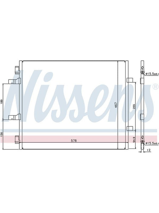 Nissens Condenser For Renault Trafic Ii 2.0L - Dsl 8/06-On CN5677 Nissens - Micks Gone Bush