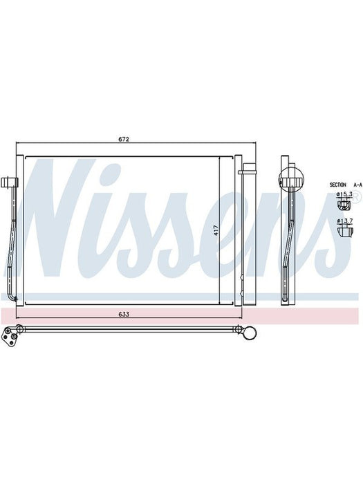 Nissens Condenser For BMW 5 Ser. E60 04- 7 Srs E65 E66 1/02-, 6 Srs E63 CN6524 Nissens - Micks Gone Bush