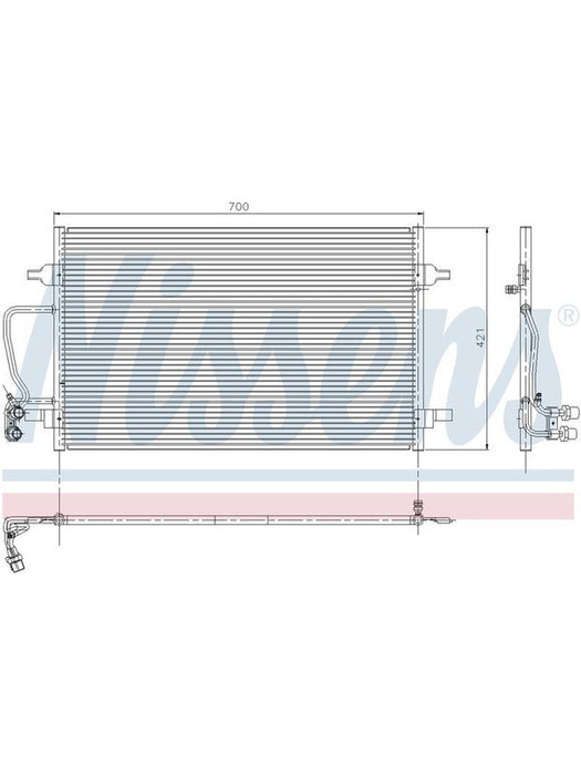Nissens Condenser For Audi A8 4D D2 5/95-12/02 CN6600 Nissens - Micks Gone Bush