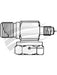 ATCO Fitt Csv Tube O To # 8 Mior With R12 Switch Port CP2024 ATCO - Micks Gone Bush