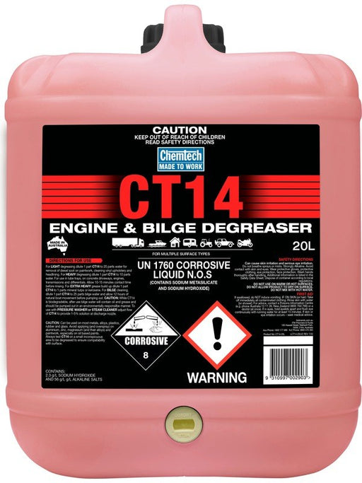 Chemtech CT14 Engine & Bilge Degreaser 20L CT14-20L CHEMTECH - Micks Gone Bush