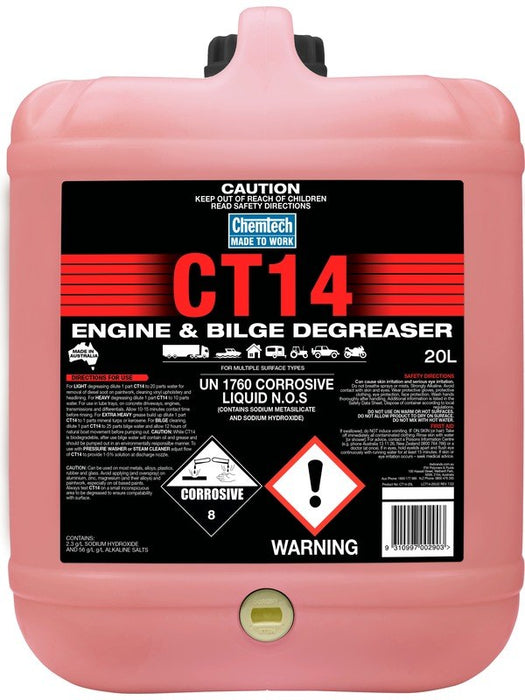 Chemtech CT14 Engine & Bilge Degreaser 20L CT14-20L CHEMTECH - Micks Gone Bush