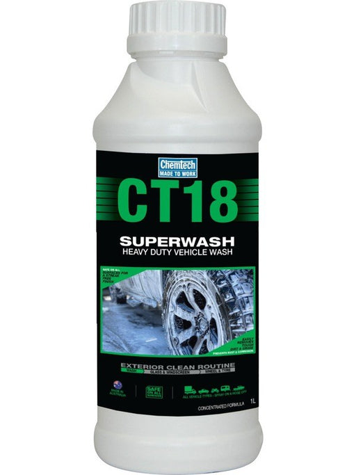 Chemtech CT18 Superwash Heavy Duty Concentrated Cleaning Solution 1L CT18-1L CHEMTECH - Micks Gone Bush