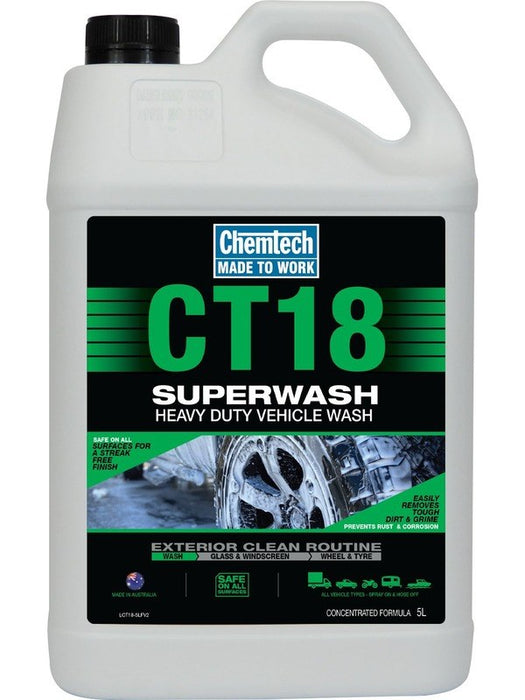 Chemtech CT18 Superwash Heavy Duty Concentrated Cleaning Solution 5L CT18-5L CHEMTECH - Micks Gone Bush