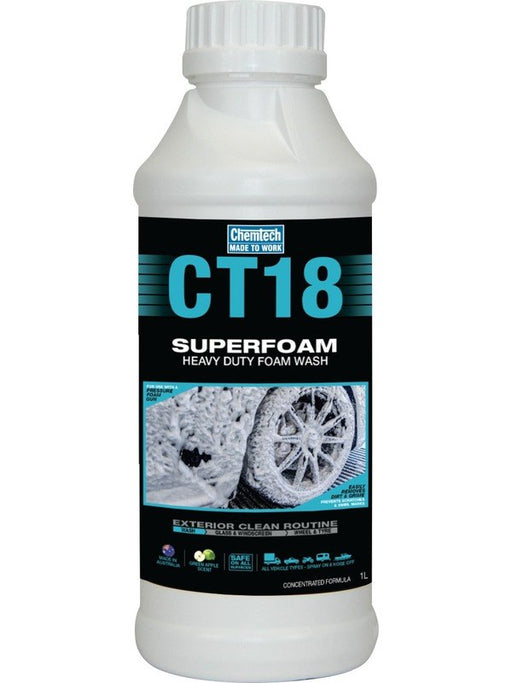 Chemtech CT18 Superfoam Heavy Duty Foam Wash 1L CT18-SF1L CHEMTECH - Micks Gone Bush